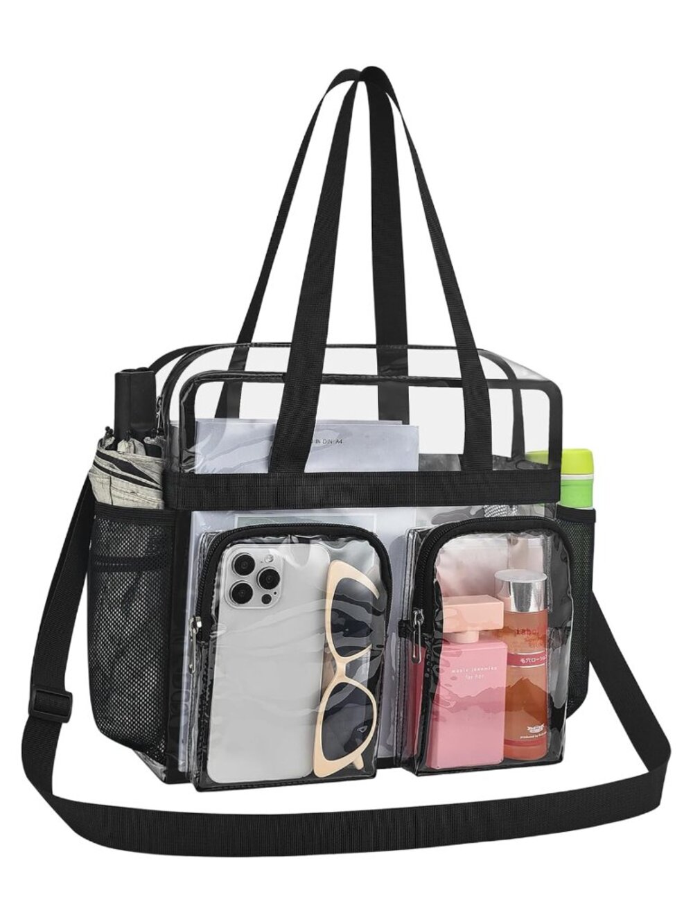 Clear PVC Tote Bag 12x6x12 Stadium Approved